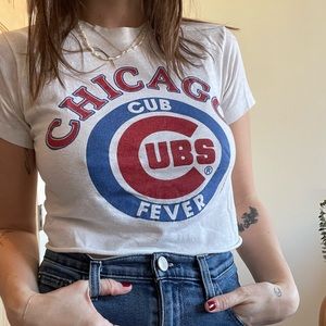 Vintage Chicago Cubs Cut Off Tee